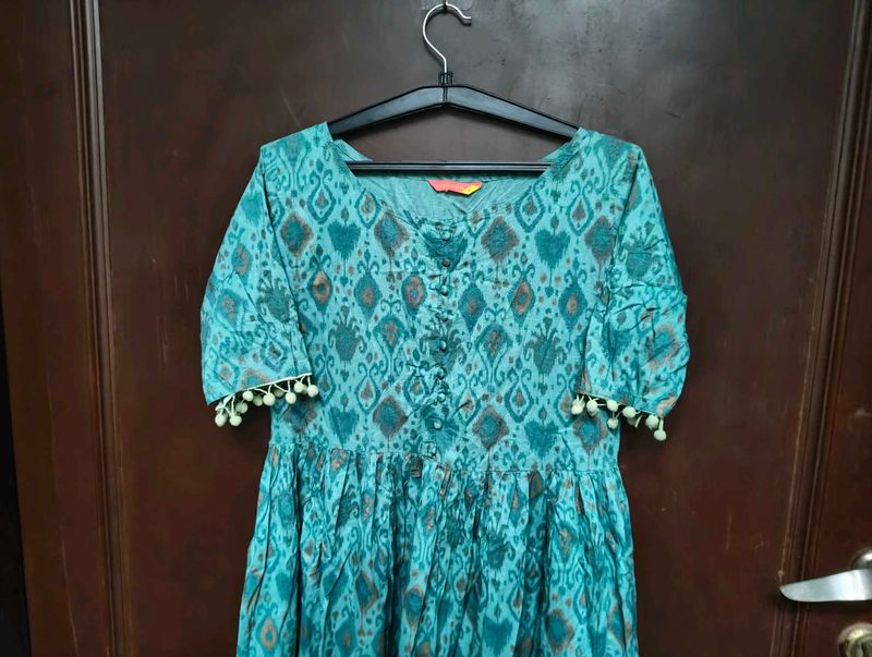 Persian Green Anarkali Kurti