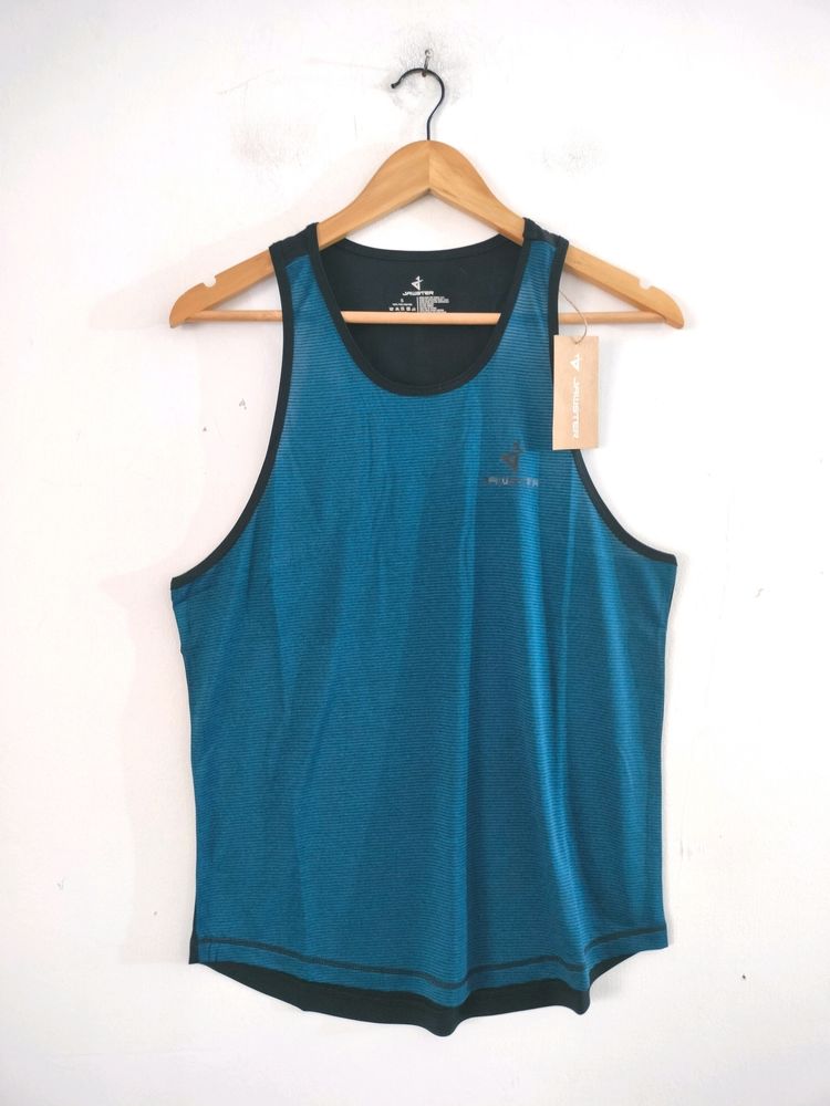 Teal Blue And Black Active Wear T Shirts (Men&#39;s)