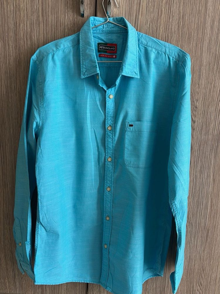 Peter England Blue Shirt