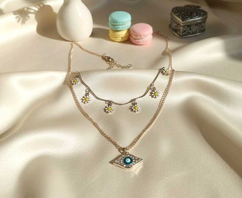 Layered Evil Eye Necklace