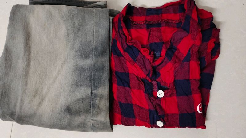 Girls Jeans Shirt