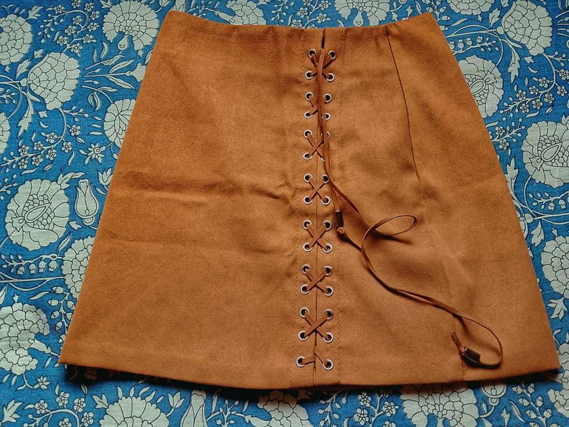 Choco brown short Skirt