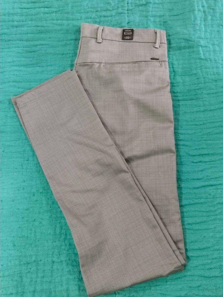 Gray Slim Fit Dress Pants