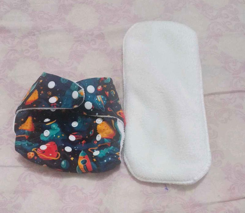 Cloth Diaper with  5 Layer Insert