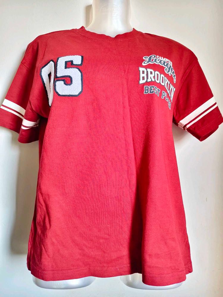 Red Brooklyn League T-Shirt