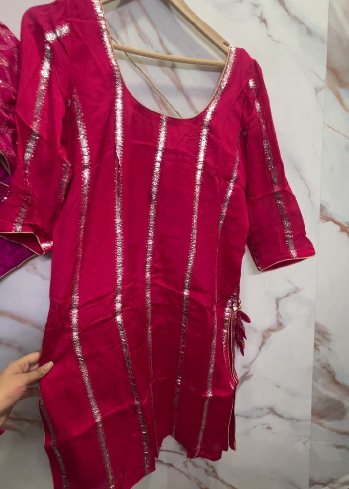 Pink Suit with latkan