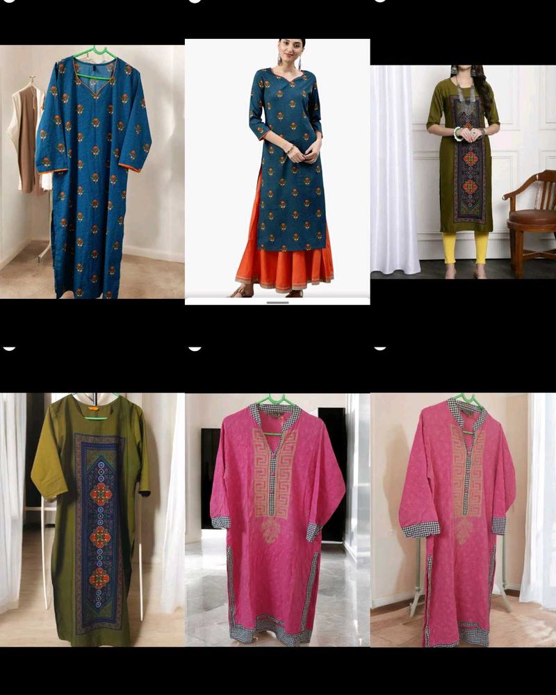 🧿Combo Of 3 Kurta 🌸