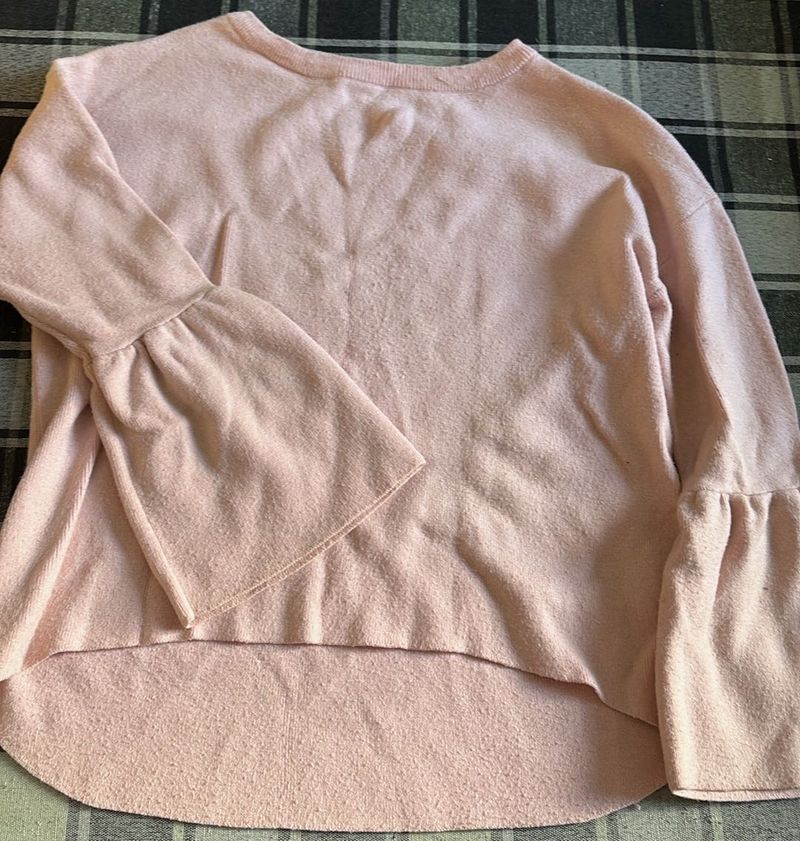 Pink Bell Sleeve sweater