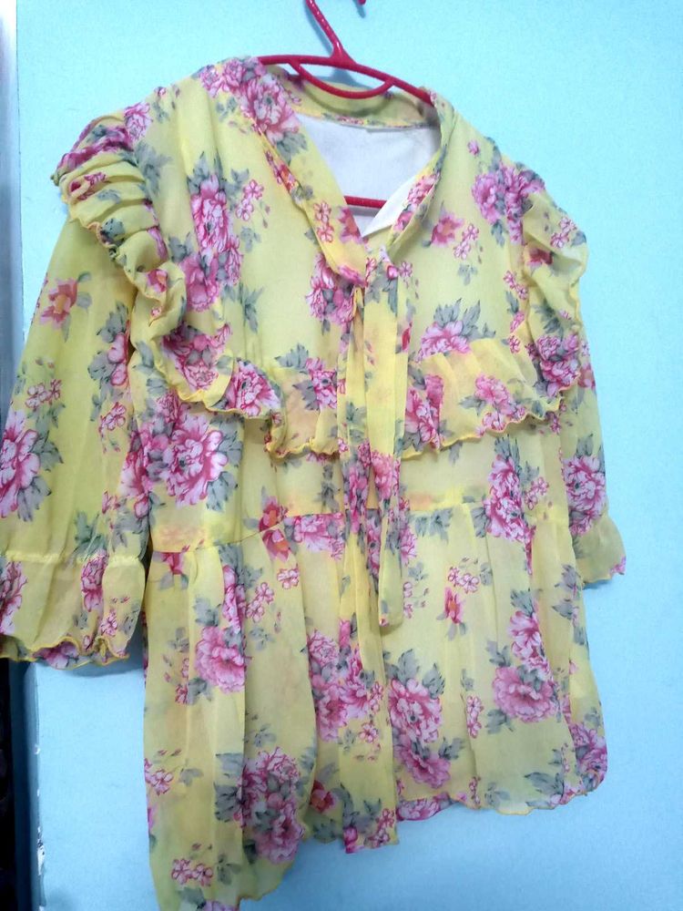 Floral Chiffon Top