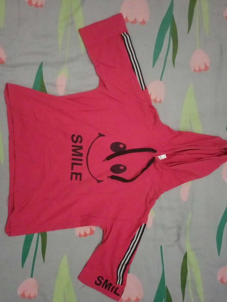 Pink Smile Graphic Tee