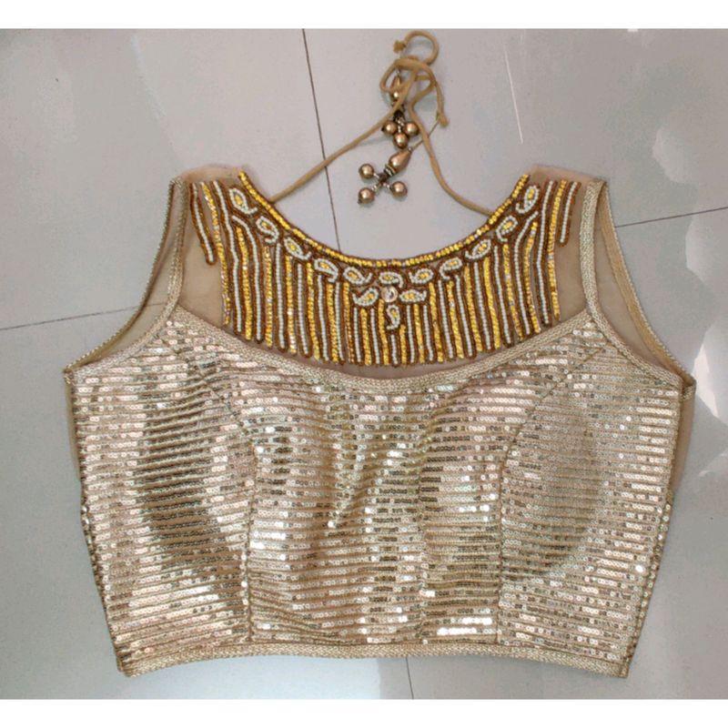 golden blouse
