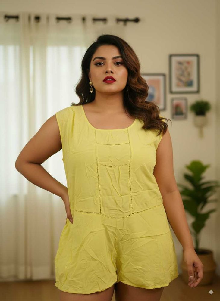 Lemon Yellow Aline Top