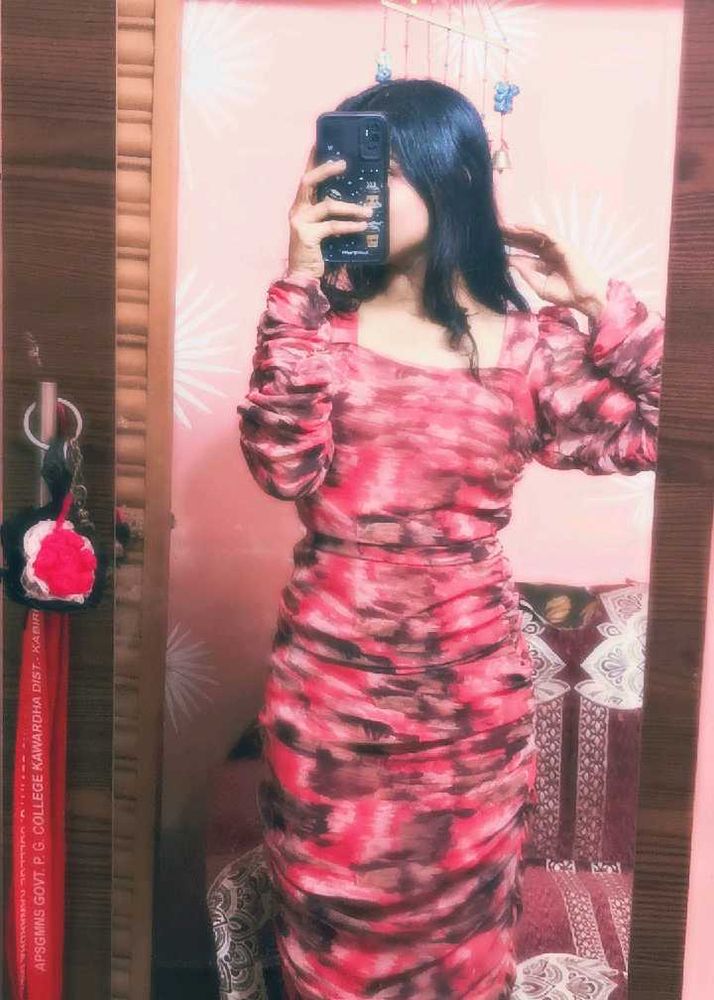 Stylish Tie-Dye Bodycon Dress