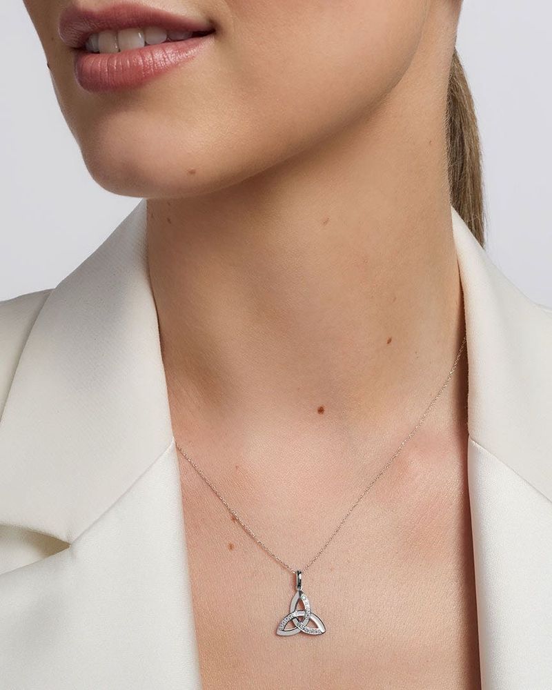 Irish Real Silver Celtic Tree of Life Necklace