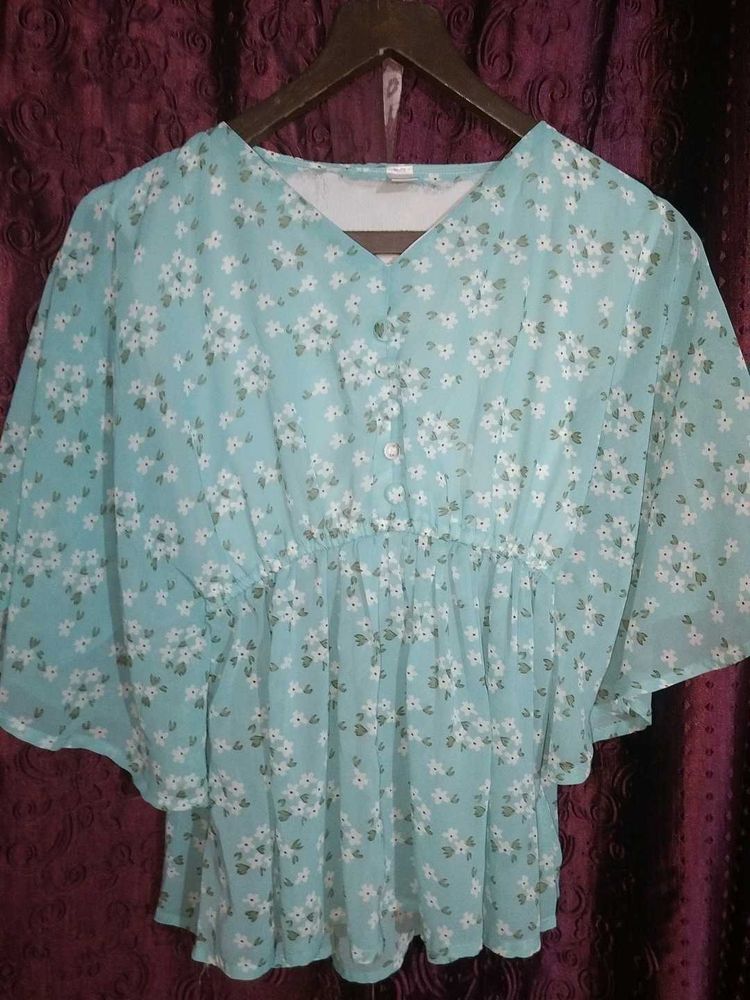 floral top with pattern