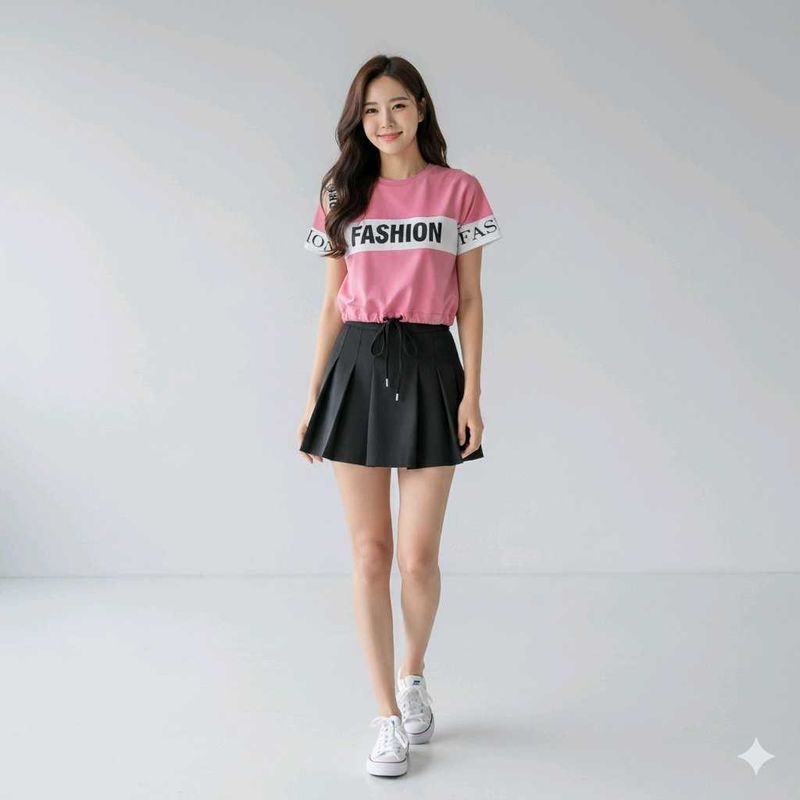 Korean Fashion Print Tee