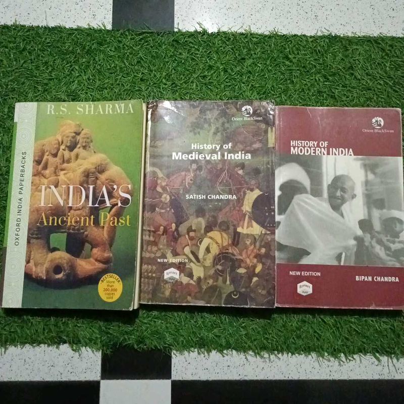 UPSC History Books Ancient, Medeival, Modern