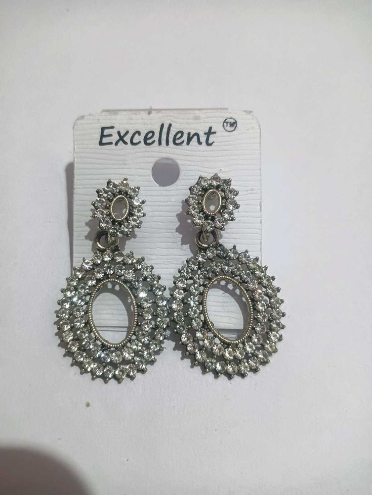Diamond Stone Earring