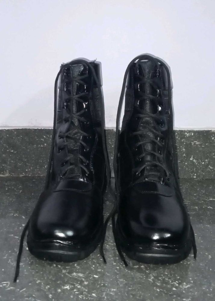 Black Leather Ankle Boots