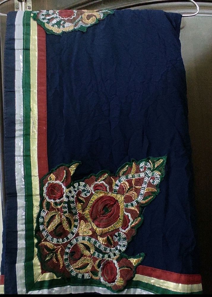 New Georgette Saree With stitched blouse