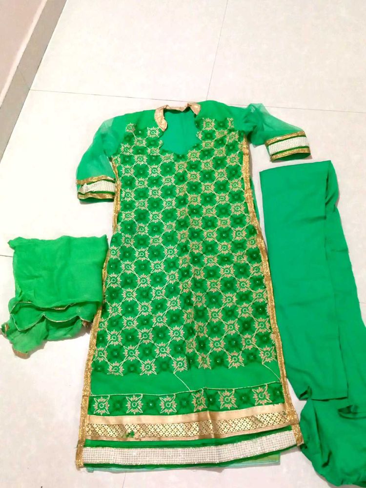 Green Kurta Set