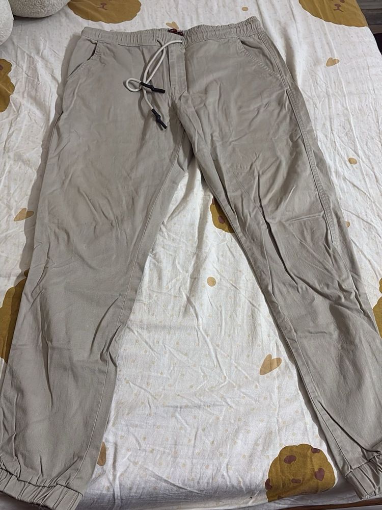 Casual Beige Joggers