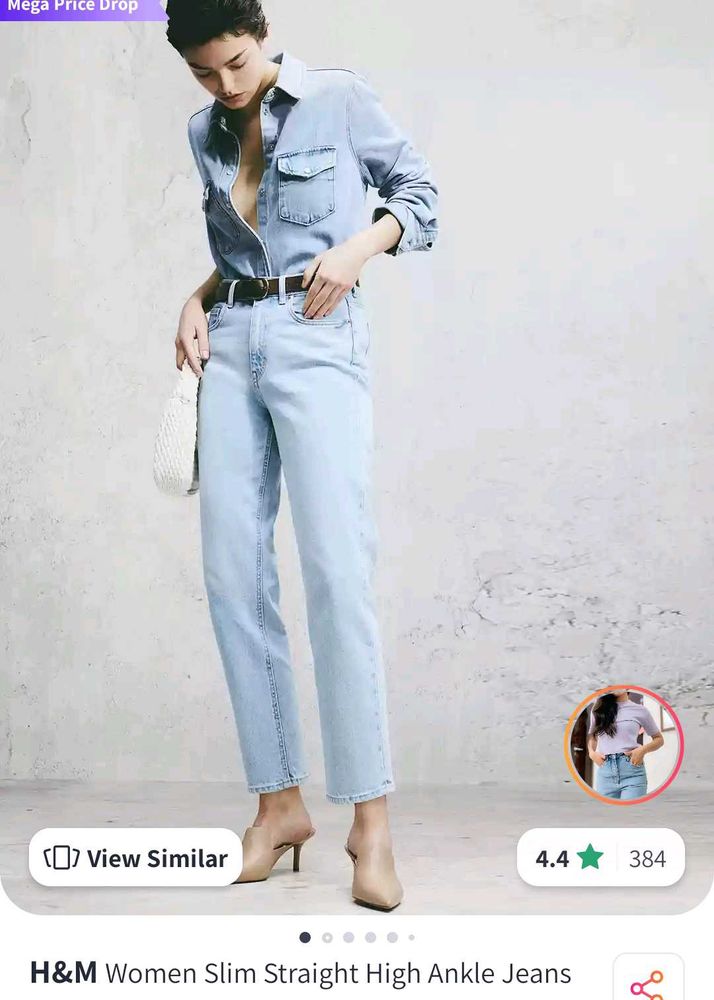 Slim Straight Ankle Length Jeans