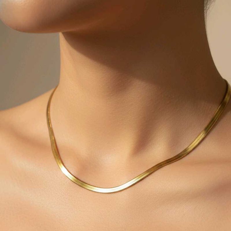 Anti-tarnish Gold Snake Chain Necklace