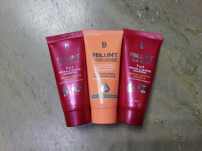 BBLUNT MINI SHAMPOO BOTTLES