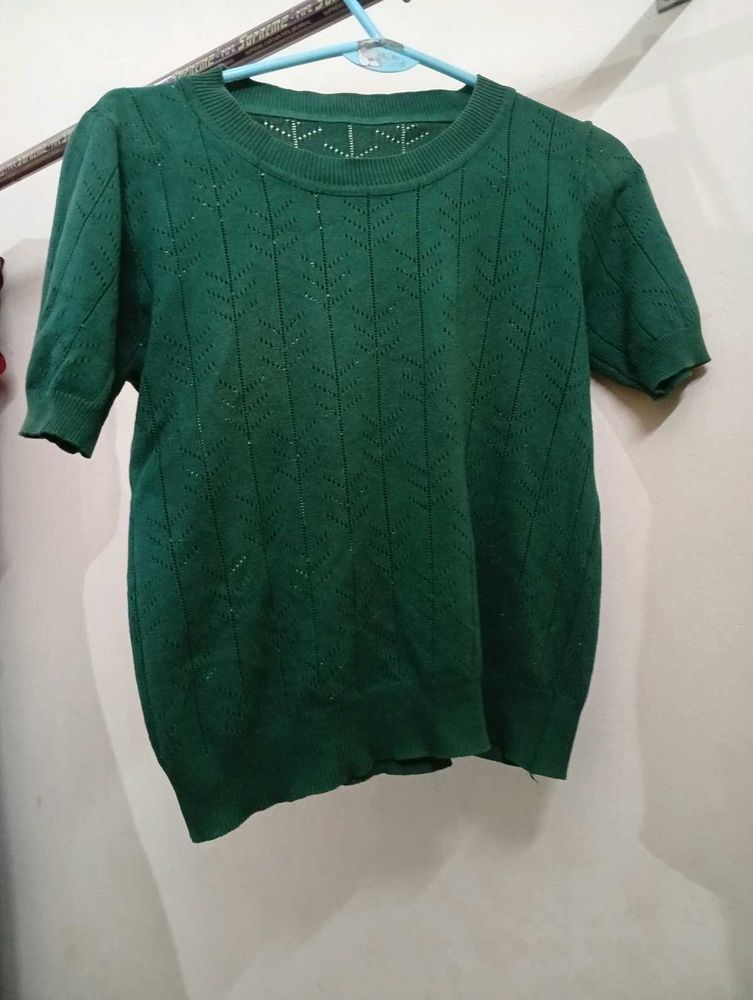 Green Knit Tee
