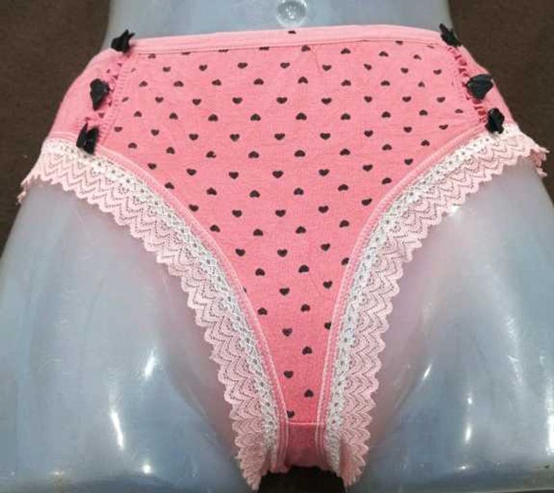 Cute Pink Heart Print Panties 💚