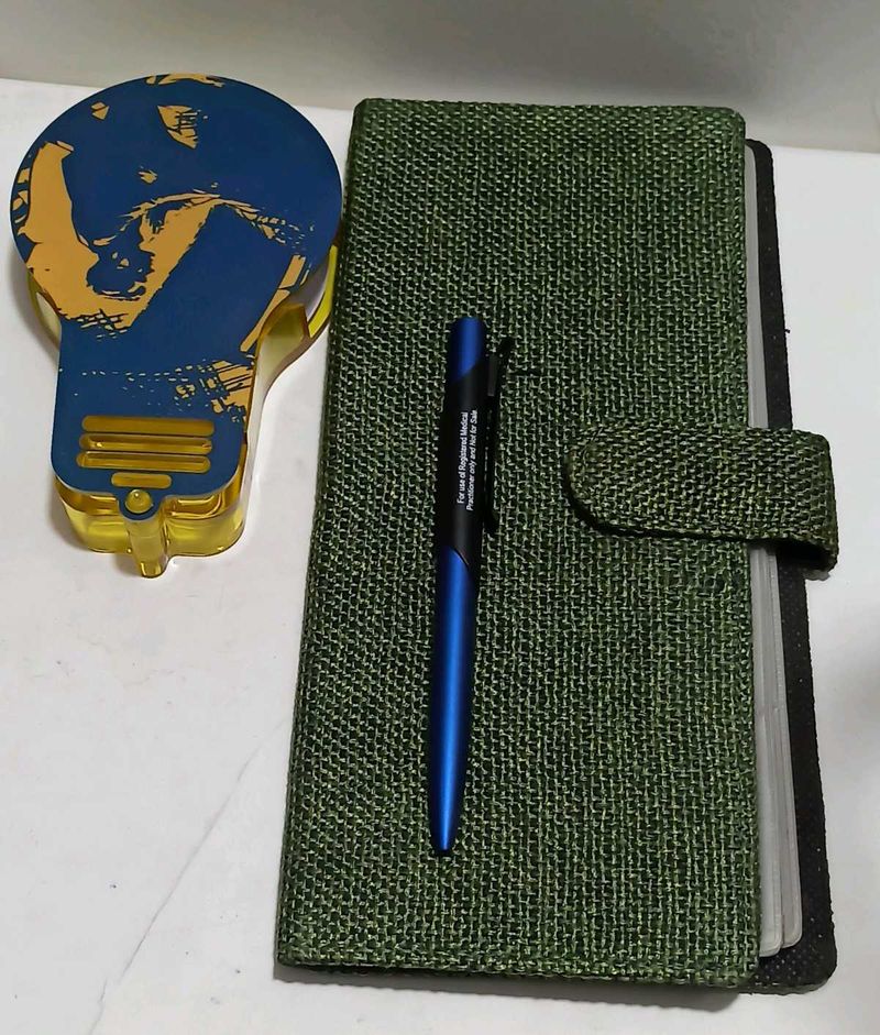 Card Holder,Chit Pad &amp; Pen Set