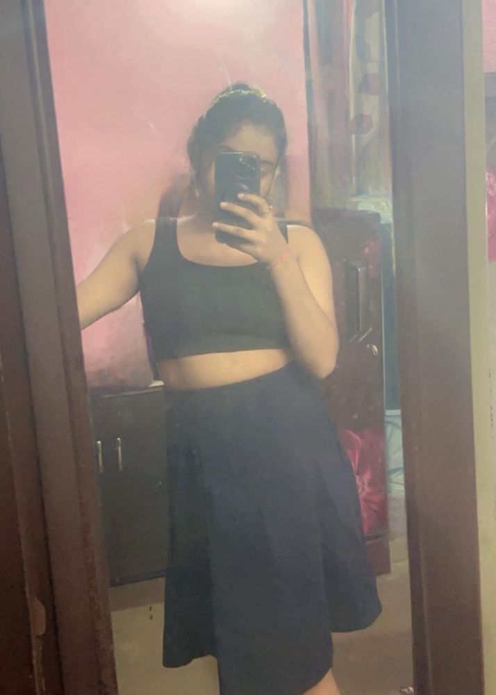 Navy Blue Skirt