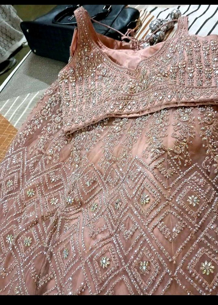 Pastel Peach Lehenga Choli