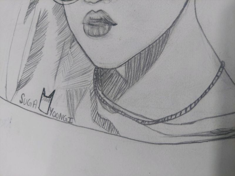 Bts Suga Sketch💜💜