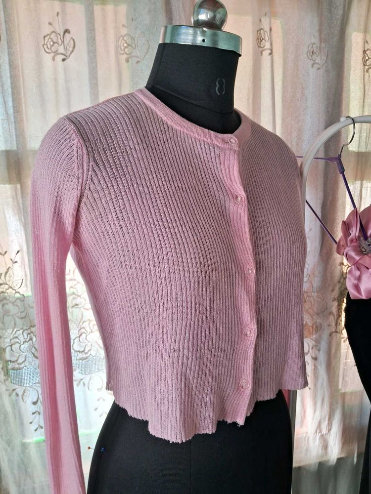 Pink Crop Top