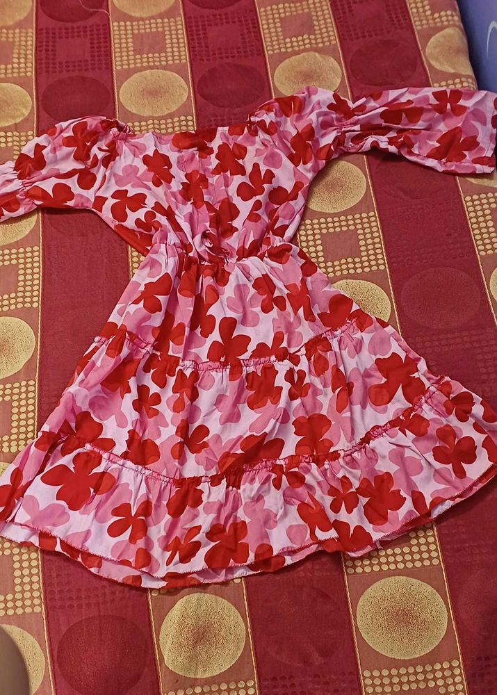 Pink Flower Dress