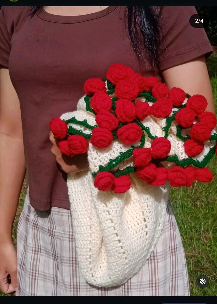 Crochet Rose Blanket