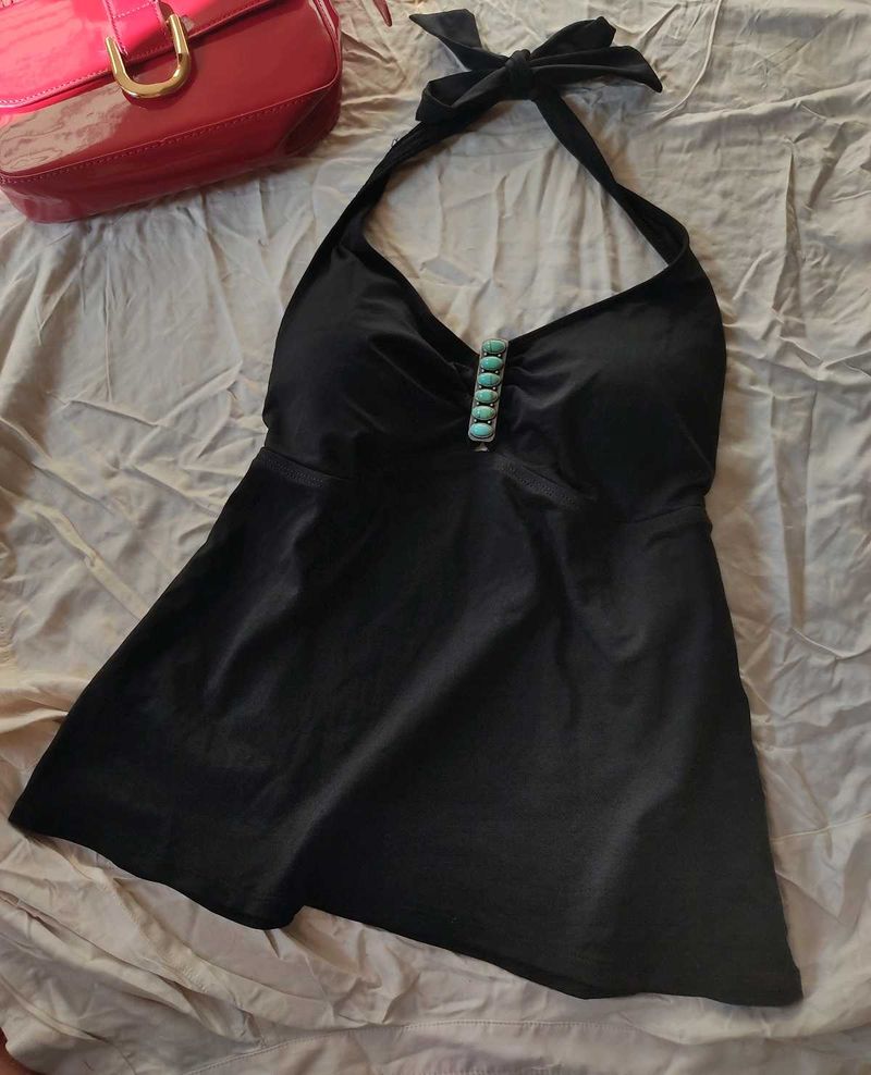 Padded Backless Party Top