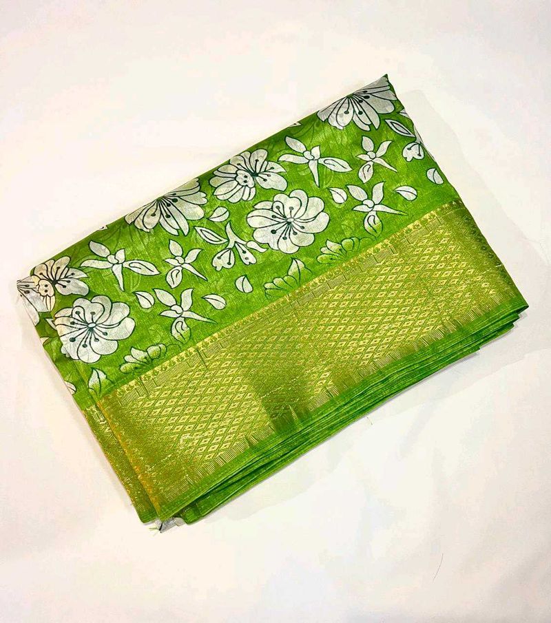 Banarasi Parcha Printed Saree
