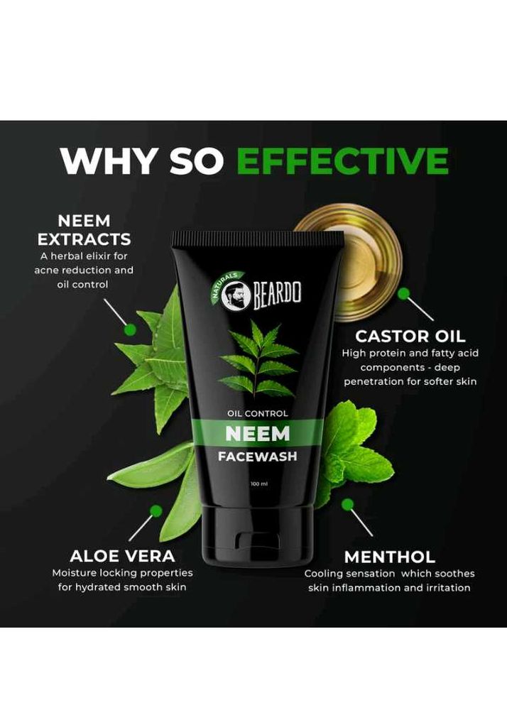 Beardo Neem Facewash Pack 2