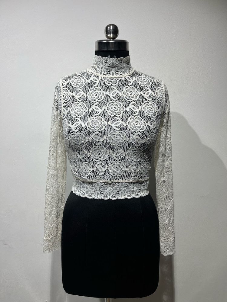 Lace Detail Top