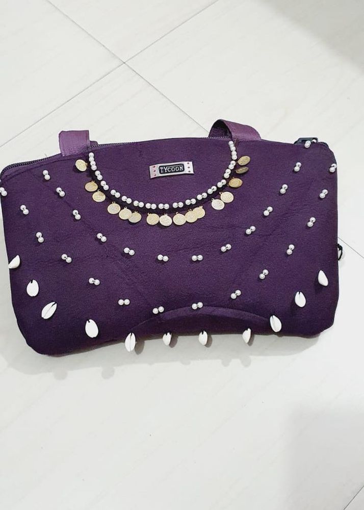 Purple handbag