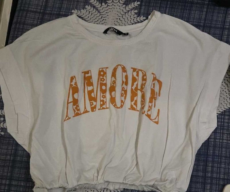 White Amore Tee