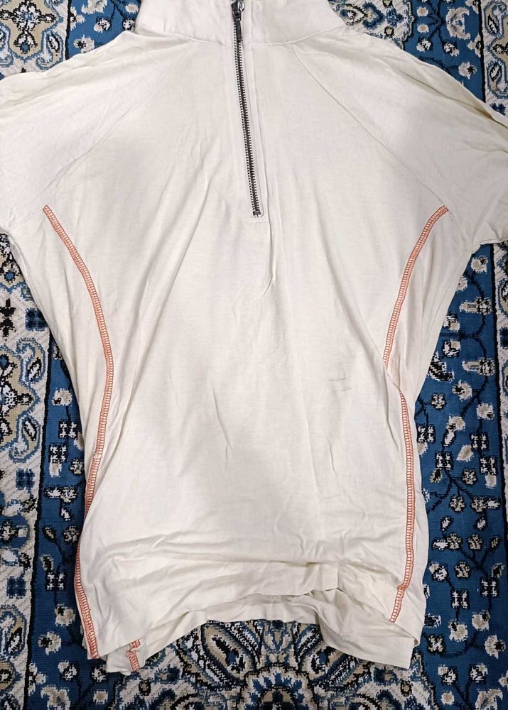 Casual White Pullover Top