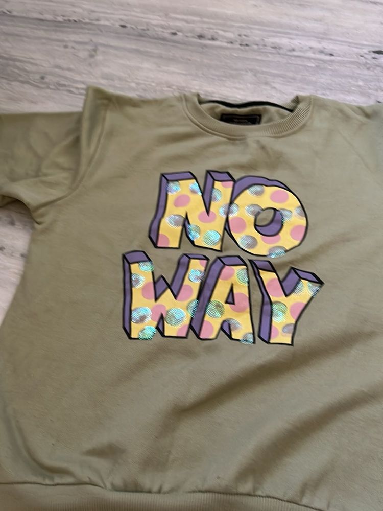 one short t shirt and 1 full sleeve