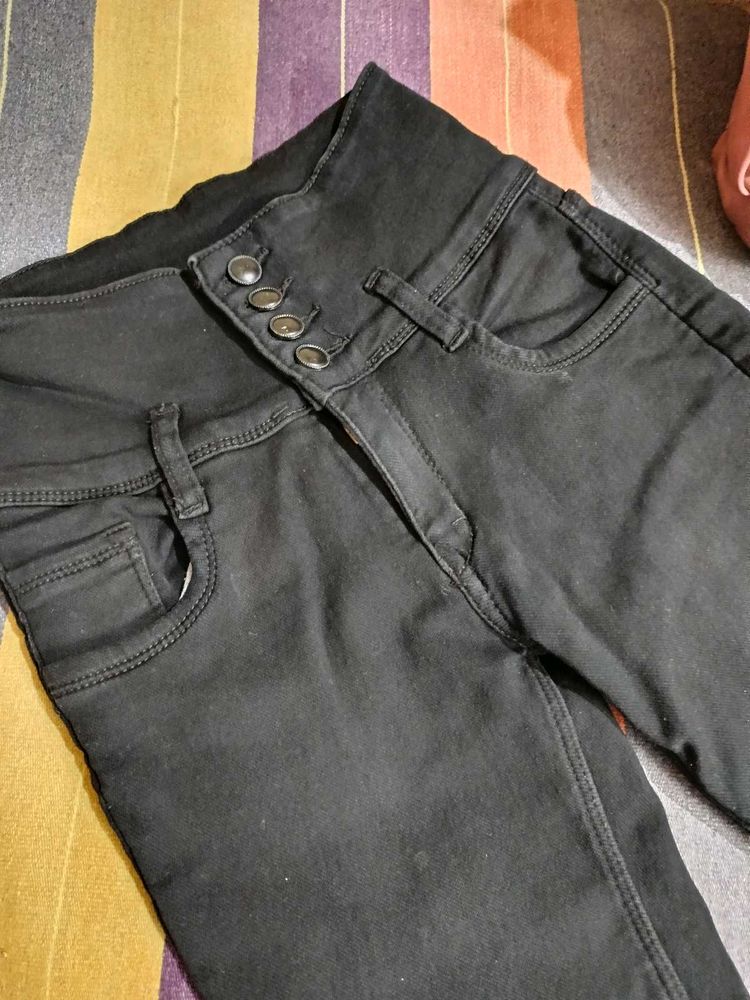 Black High&#39; Rise Skinny Jeans