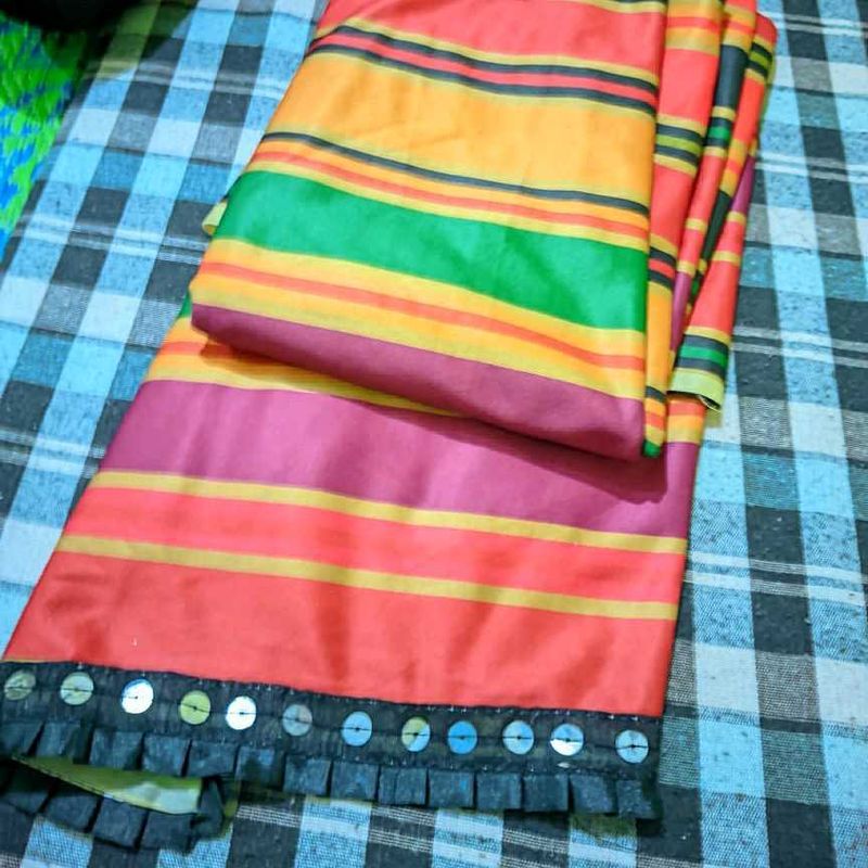 multicoloured fancy saree