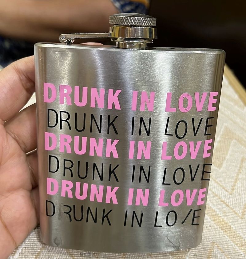 Steel Brand New Whiskey Flask