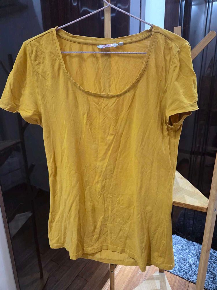Yellow Casual T-Shirt